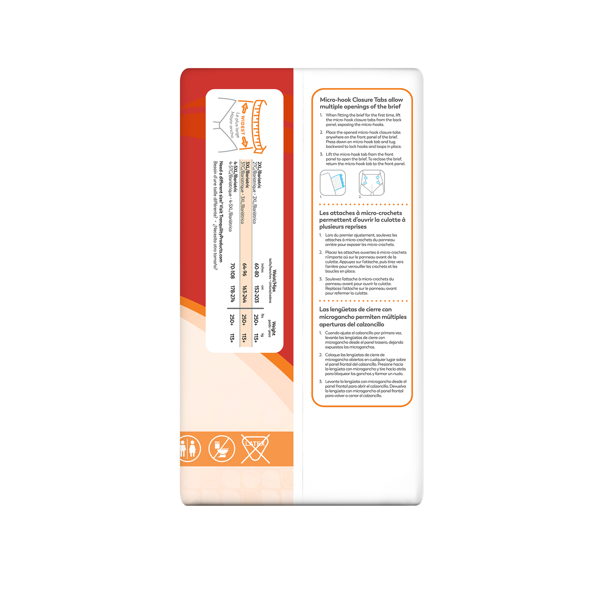 Tranquility XL+ Bariatric Disposable Brief