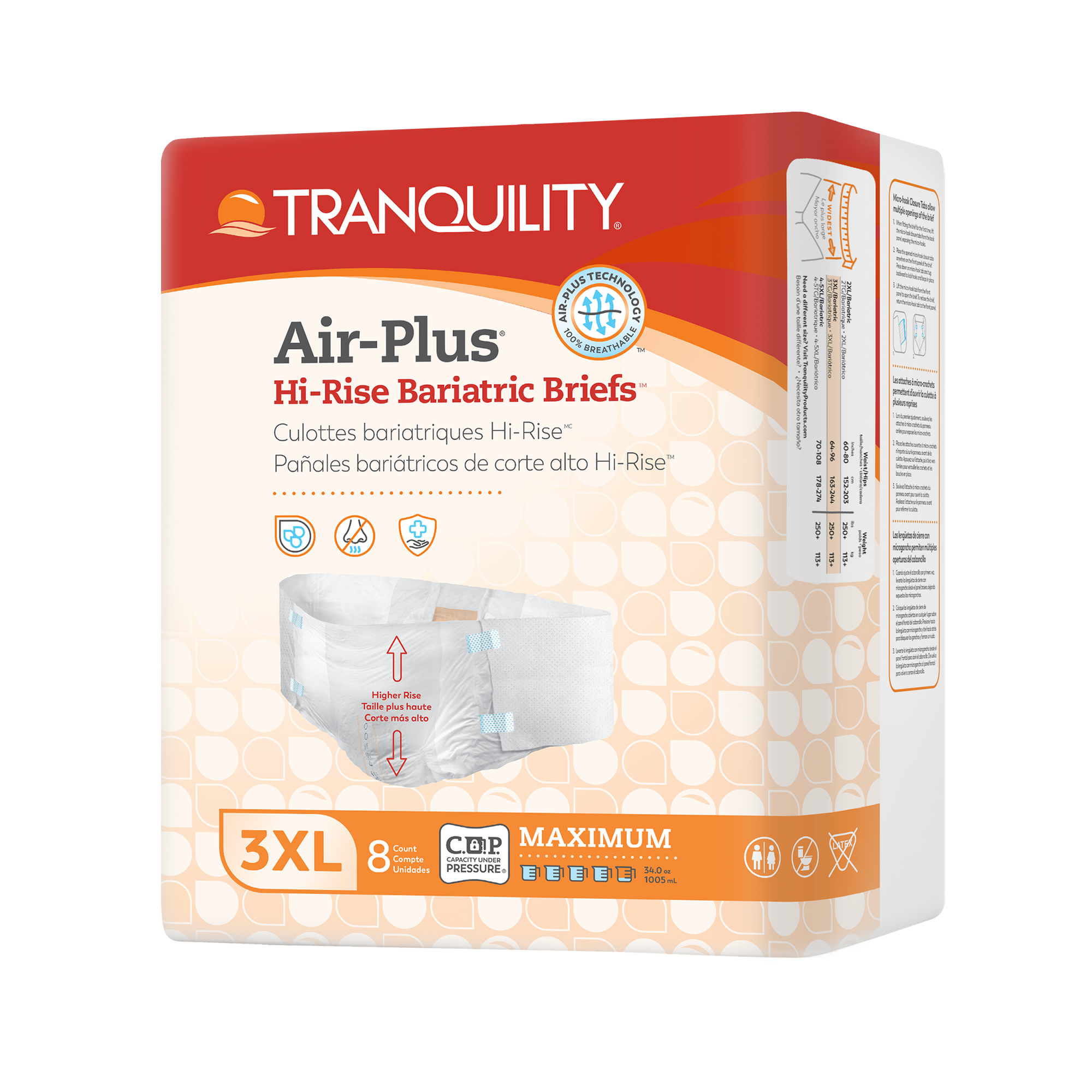 Tranquility XL+ Bariatric Disposable Brief