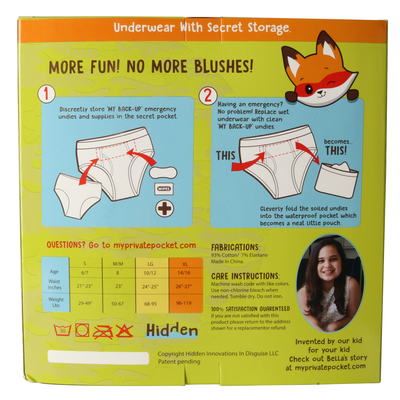 Briefs-My Private Pocket Underwear for Boys - Variety 3 Pack