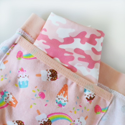 Briefs-My Private Pocket Backup Underwear for Girls - Camo 3 Pack