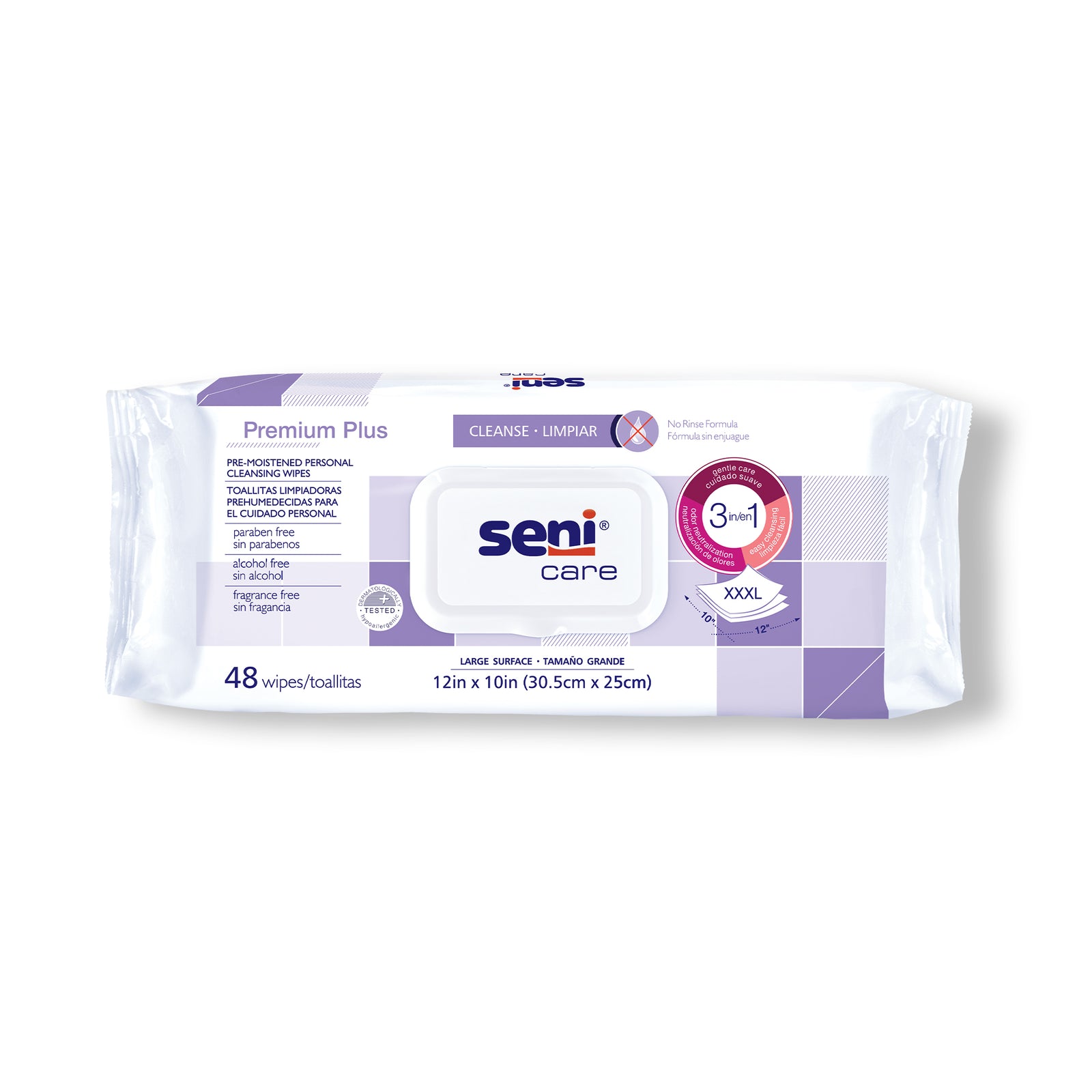 SENI CARE PREMIUM PLUS Pre-Moistened Personal Cleansing Wipes