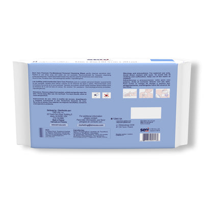 SENI CARE PREMIUM Pre-Moistened Personal Cleansing Wipes