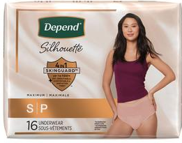 Depend Silhouette Underwear for Women