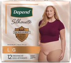 Depend Silhouette Underwear for Women