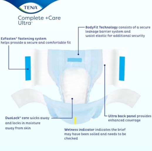 TENA Complete +Care Ultra™ Briefs with CurvDefence™