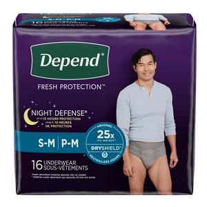 Depend Night Defense, Overnight Underwear for Men