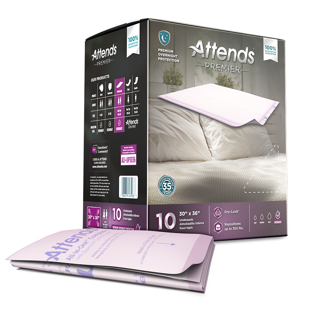 Disposable Products-Attends Premier Underpads 30" x 35"