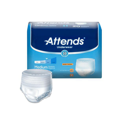 Attends Underwear Packaging and Underwear