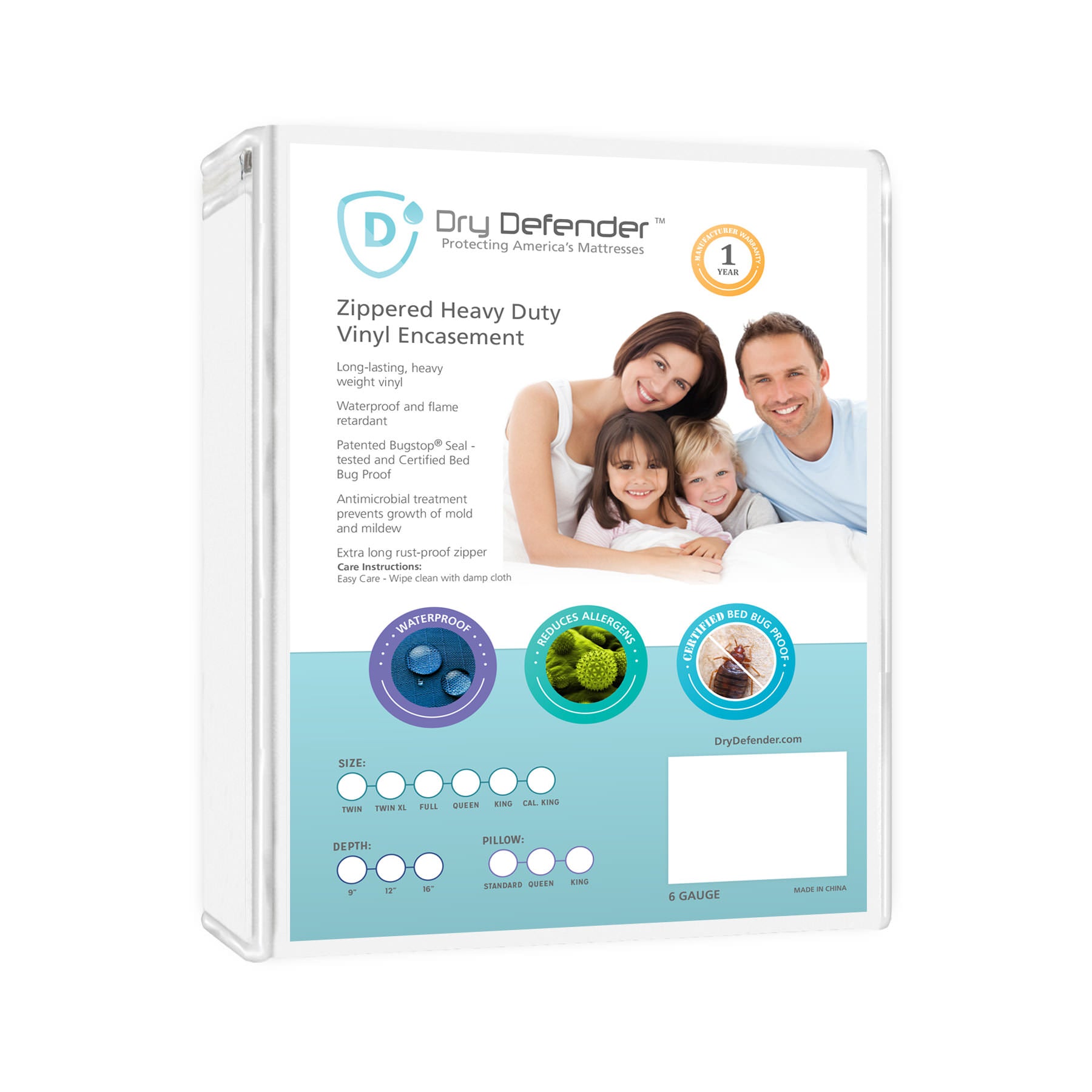 Standard Vinyl Pillow Protector