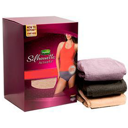 Depend Silhouette Active Fit Incontinence Underwear for Women, S/M
