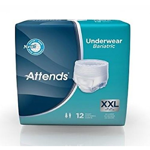 Attends Bariatric Disposable Underwear, with Tear Away Seams