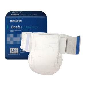 Unisex Adult Incontinence Brief McKesson Ultra Medium Disposable