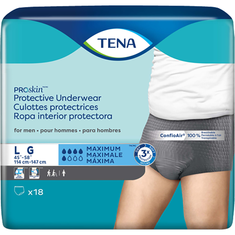 TENA ProSkin Protective Underwear for Men National Incontinence