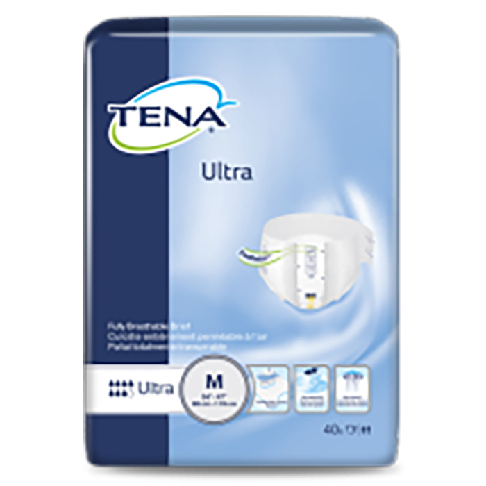 TENA Super Incontinence Briefs, Heavy Absorbency - Unisex Adult Diapers,  Disposable